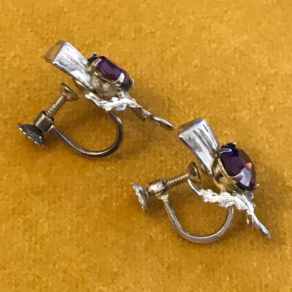 EUC Vintage Ward Brothers Sterling Silver Earrings - Picture 4 of 8